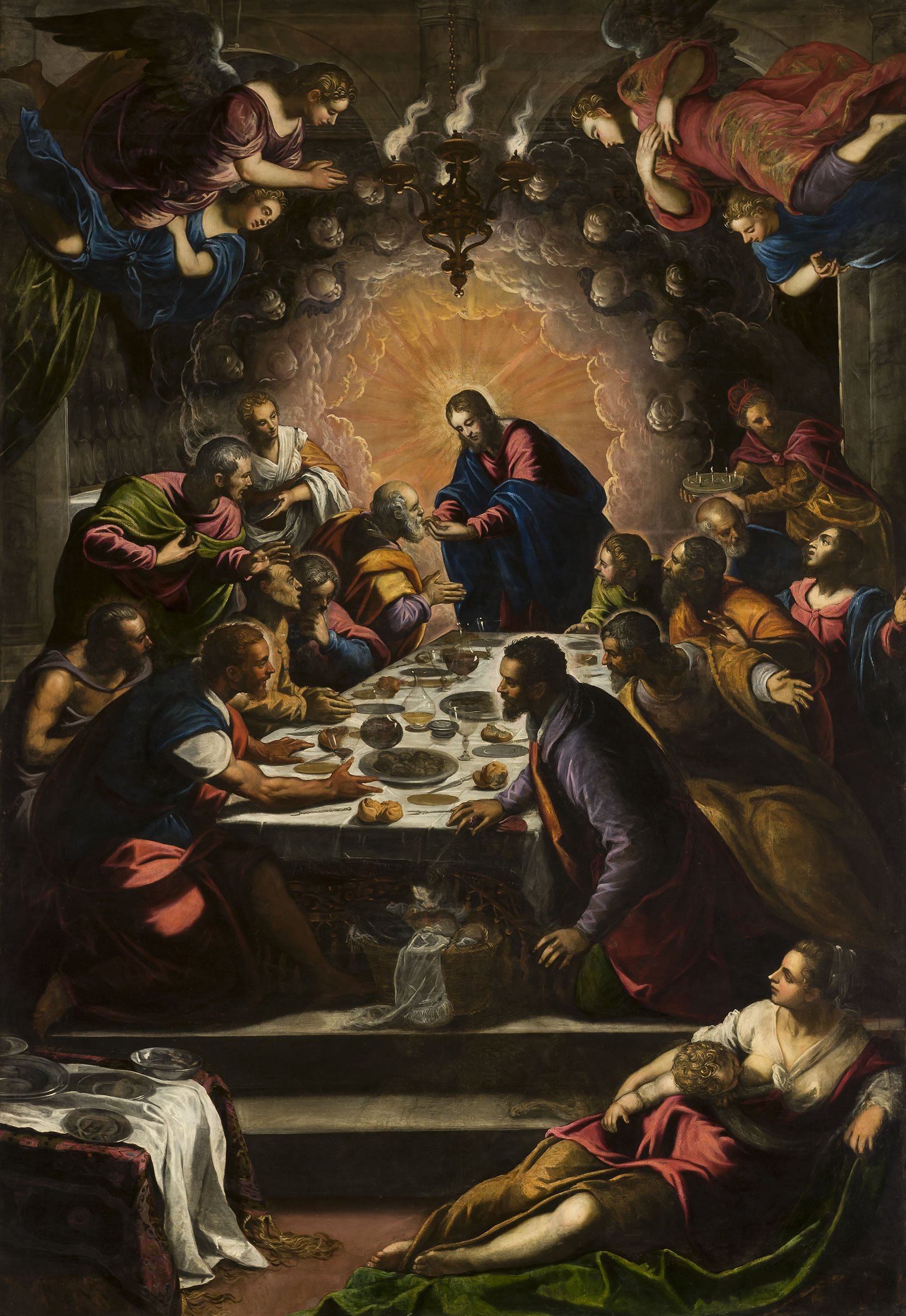 The Last Supper By Jacopo Tintoretto The Last Supper By Jacopo Tintoretto